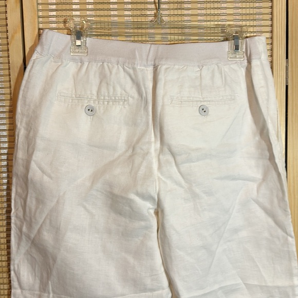 Charter Club Pant Shop Linen Cotton Drawstring Waistband Winter White Pants 8 - Picture 9 of 14